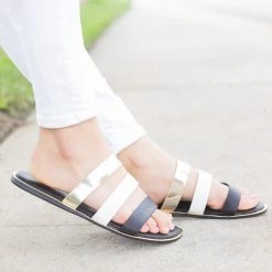 Bamboo Shoes Dual-Toned Slides 32 Bamboo Shoes Dual-Toned Slides