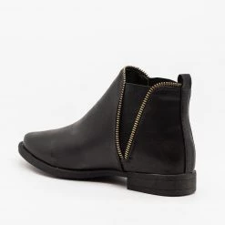 Bamboo Shoes Edgy And Chic Zippered Booties