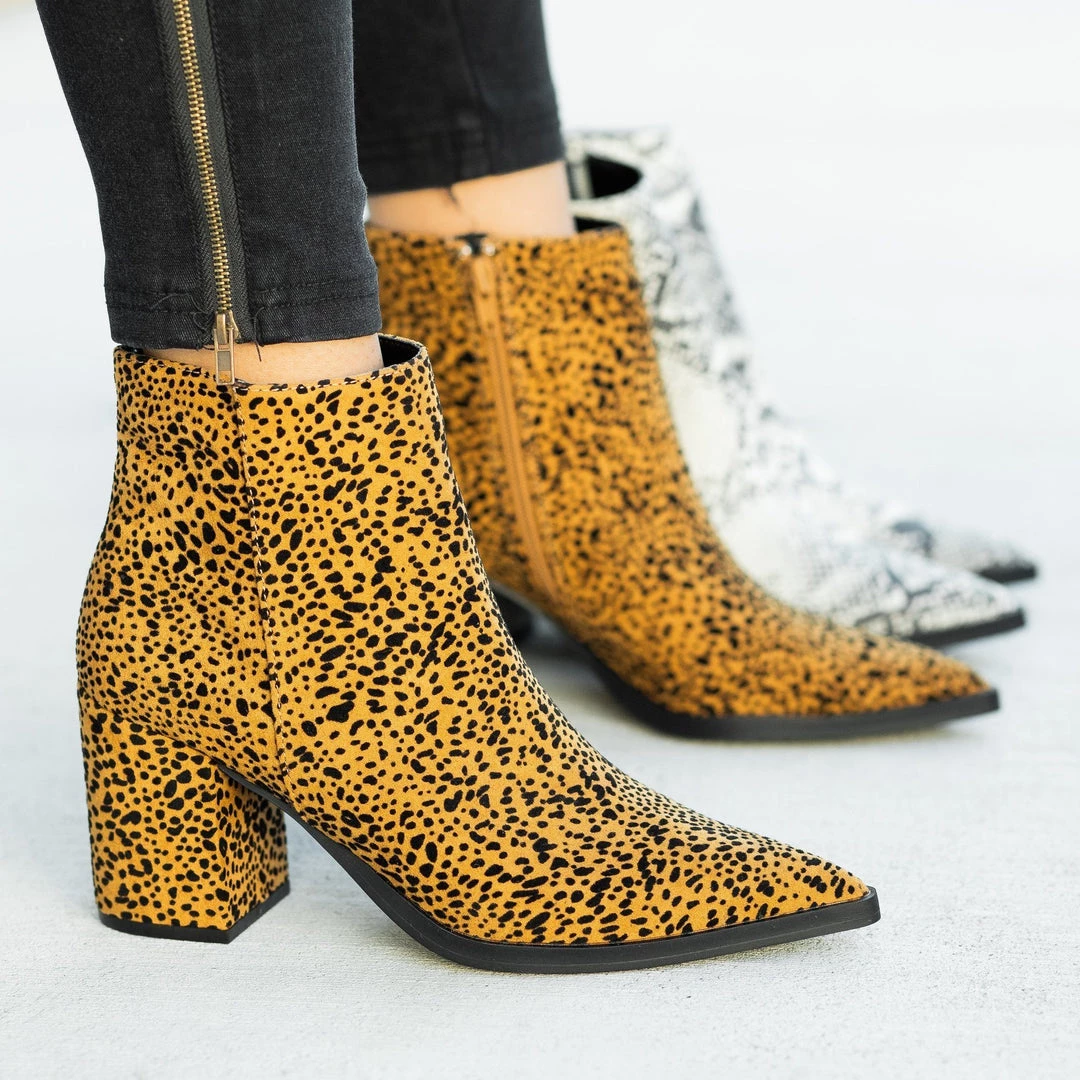 Qupid Shoes Edgy Animal Print Booties Newest Arrivals 9 Qupid Shoes Edgy Animal Print Booties Newest Arrivals