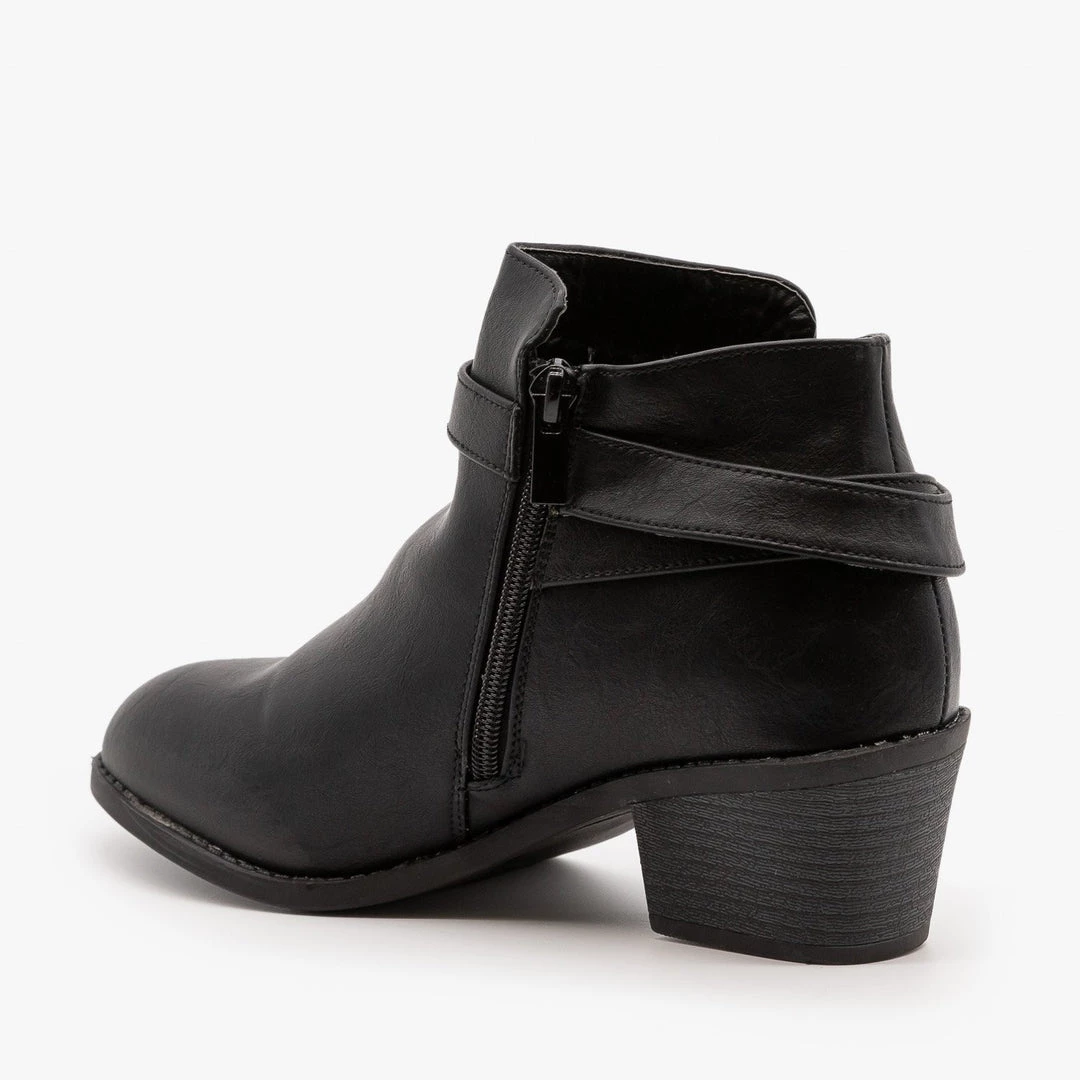 Forever Edgy Belted Ankle Booties Newest Arrivals 4 Forever Edgy Belted Ankle Booties Newest Arrivals