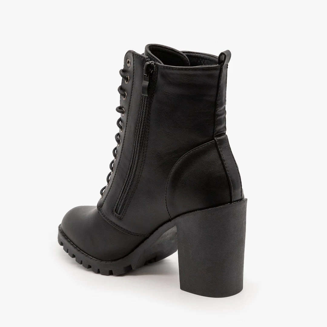 Top Moda Newest Arrivals Edgy Block Heel Combat Boots 4 Top Moda Newest Arrivals Edgy Block Heel Combat Boots