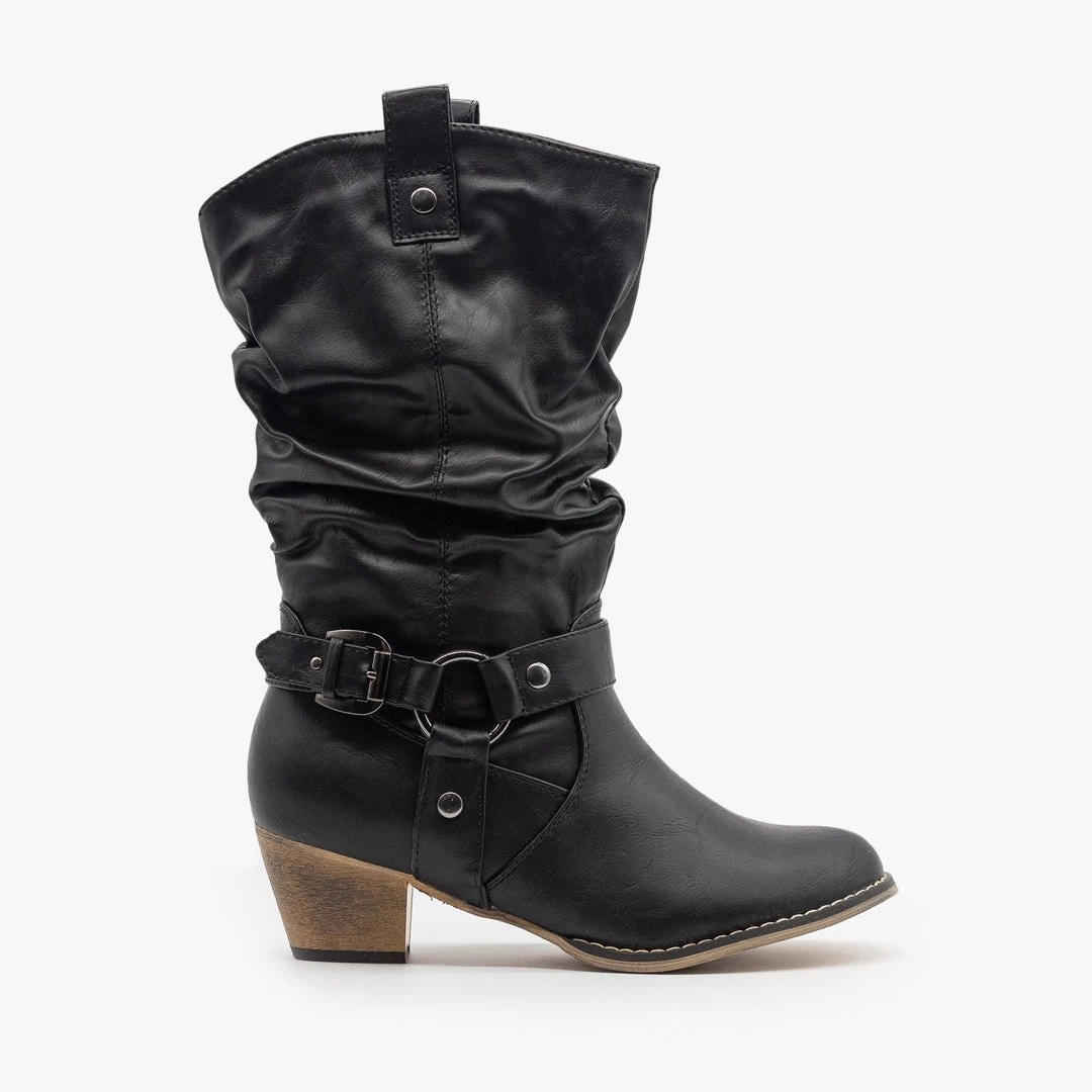 Refresh Edgy Block Heel Cowboy Boots FINAL SALE Newest Arrivals 7 Refresh Edgy Block Heel Cowboy Boots FINAL SALE Newest Arrivals