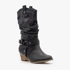 Refresh Edgy Block Heel Cowboy Boots FINAL SALE Newest Arrivals 19 Refresh Edgy Block Heel Cowboy Boots FINAL SALE Newest Arrivals