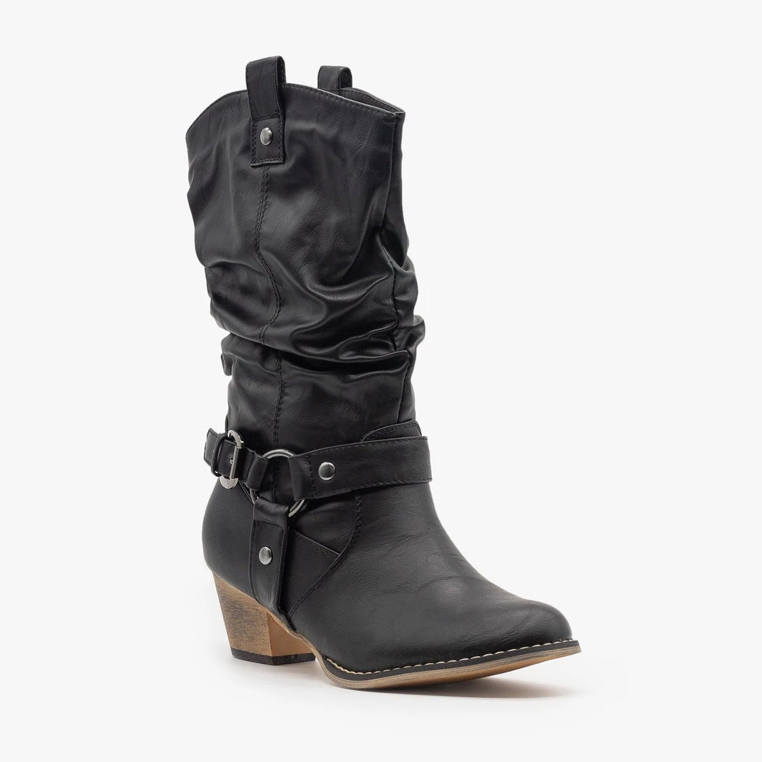 Refresh Edgy Block Heel Cowboy Boots FINAL SALE Newest Arrivals 8 Refresh Edgy Block Heel Cowboy Boots FINAL SALE Newest Arrivals