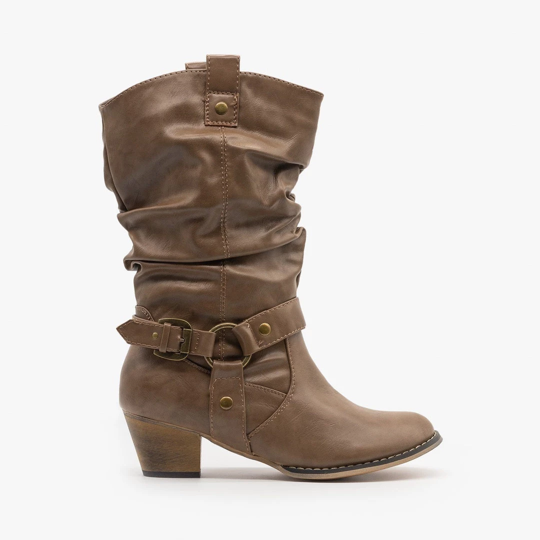 Refresh Edgy Block Heel Cowboy Boots FINAL SALE Newest Arrivals 4 Refresh Edgy Block Heel Cowboy Boots FINAL SALE Newest Arrivals