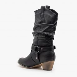 Refresh Edgy Block Heel Cowboy Boots FINAL SALE Newest Arrivals 20 Refresh Edgy Block Heel Cowboy Boots FINAL SALE Newest Arrivals