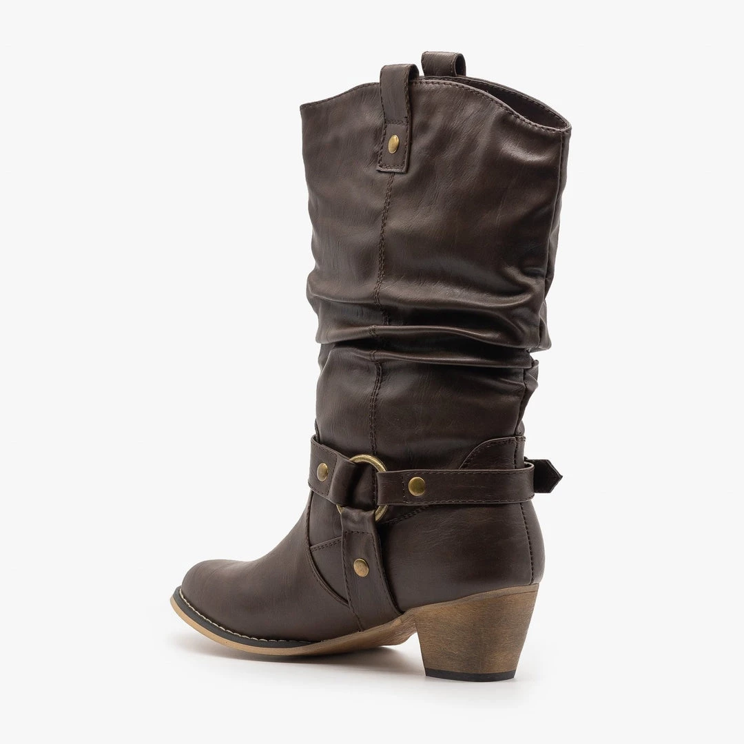 Refresh Edgy Block Heel Cowboy Boots FINAL SALE Newest Arrivals 12 Refresh Edgy Block Heel Cowboy Boots FINAL SALE Newest Arrivals