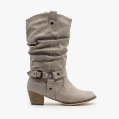 Refresh Edgy Block Heel Cowboy Boots FINAL SALE Newest Arrivals