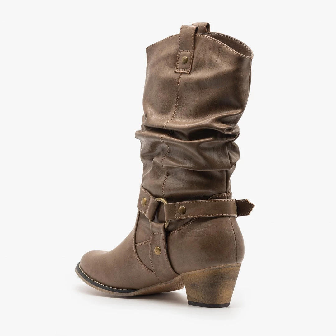 Refresh Edgy Block Heel Cowboy Boots FINAL SALE Newest Arrivals 6 Refresh Edgy Block Heel Cowboy Boots FINAL SALE Newest Arrivals