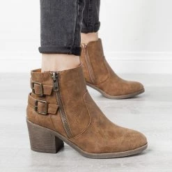 Bamboo Shoes Newest Arrivals Edgy Distressed Buckle Booties 11 Bamboo Shoes Newest Arrivals Edgy Distressed Buckle Booties