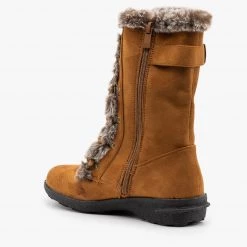 Forever Edgy Faux Fur Laced Winter Boots