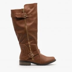 Forever Edgy Faux Leather Riding Boots Newest Arrivals