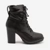 Bella Marie Newest Arrivals Edgy High Heel Combat Booties