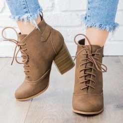 Soda Shoes Newest Arrivals Edgy Lace-Up Chunky Heel Bootie 11 Soda Shoes Newest Arrivals Edgy Lace-Up Chunky Heel Bootie