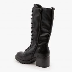 Bamboo Shoes Edgy Lace-Up Combat Boots FINAL SALE