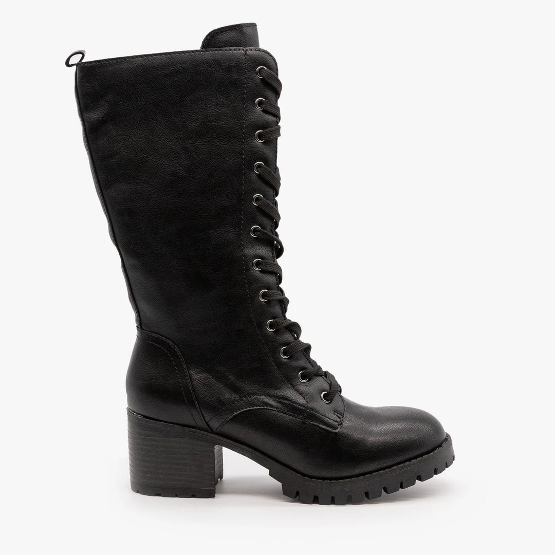 Bamboo Shoes Edgy Lace-Up Combat Boots FINAL SALE 1 Bamboo Shoes Edgy Lace-Up Combat Boots FINAL SALE