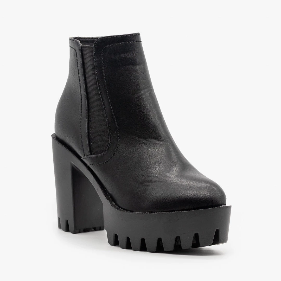 Refresh Edgy Lug Sole Booties FINAL SALE 5 Refresh Edgy Lug Sole Booties FINAL SALE