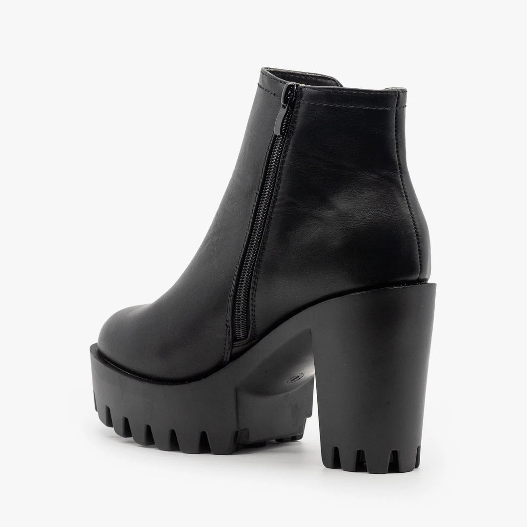 Refresh Edgy Lug Sole Booties FINAL SALE 6 Refresh Edgy Lug Sole Booties FINAL SALE