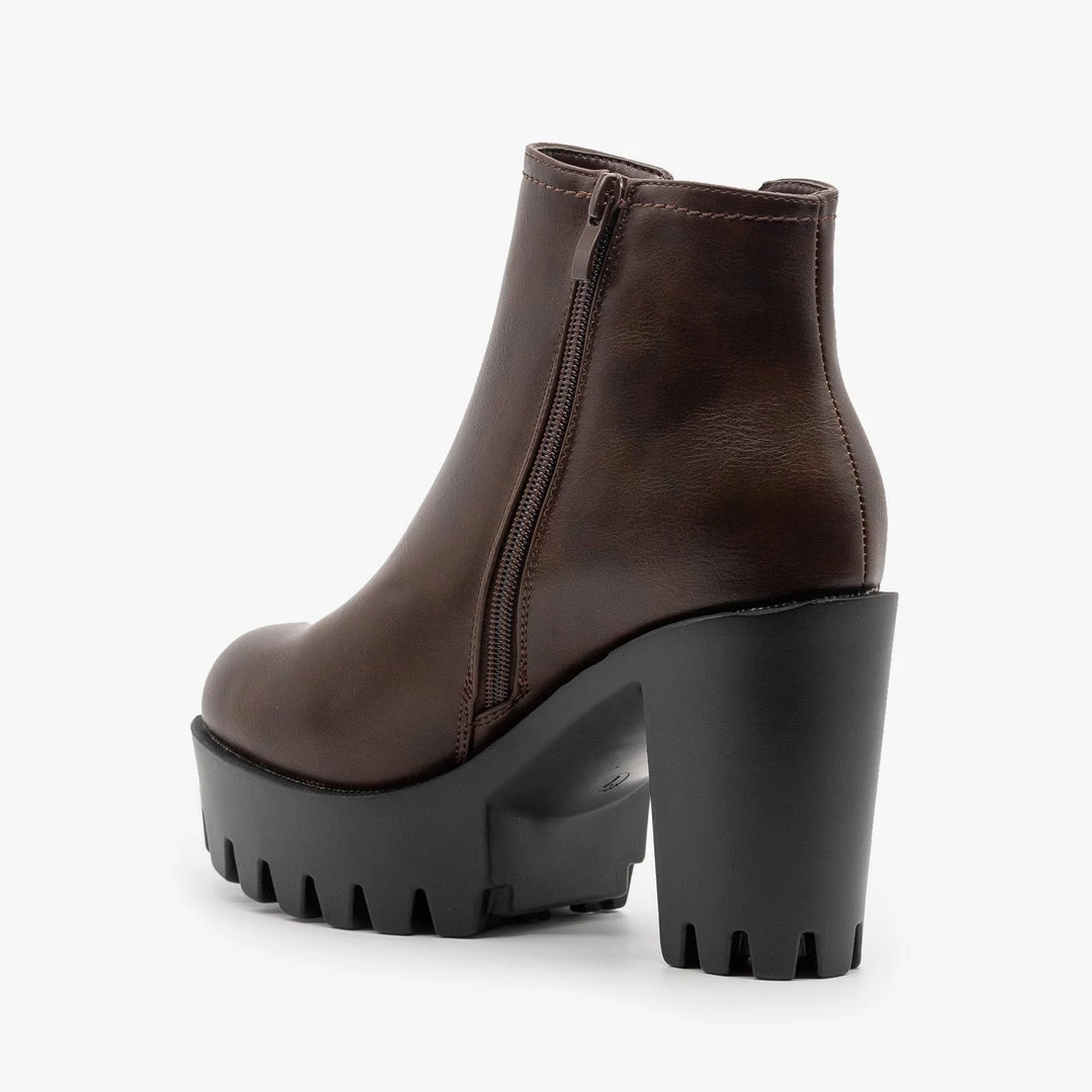 Refresh Edgy Lug Sole Booties FINAL SALE 9 Refresh Edgy Lug Sole Booties FINAL SALE