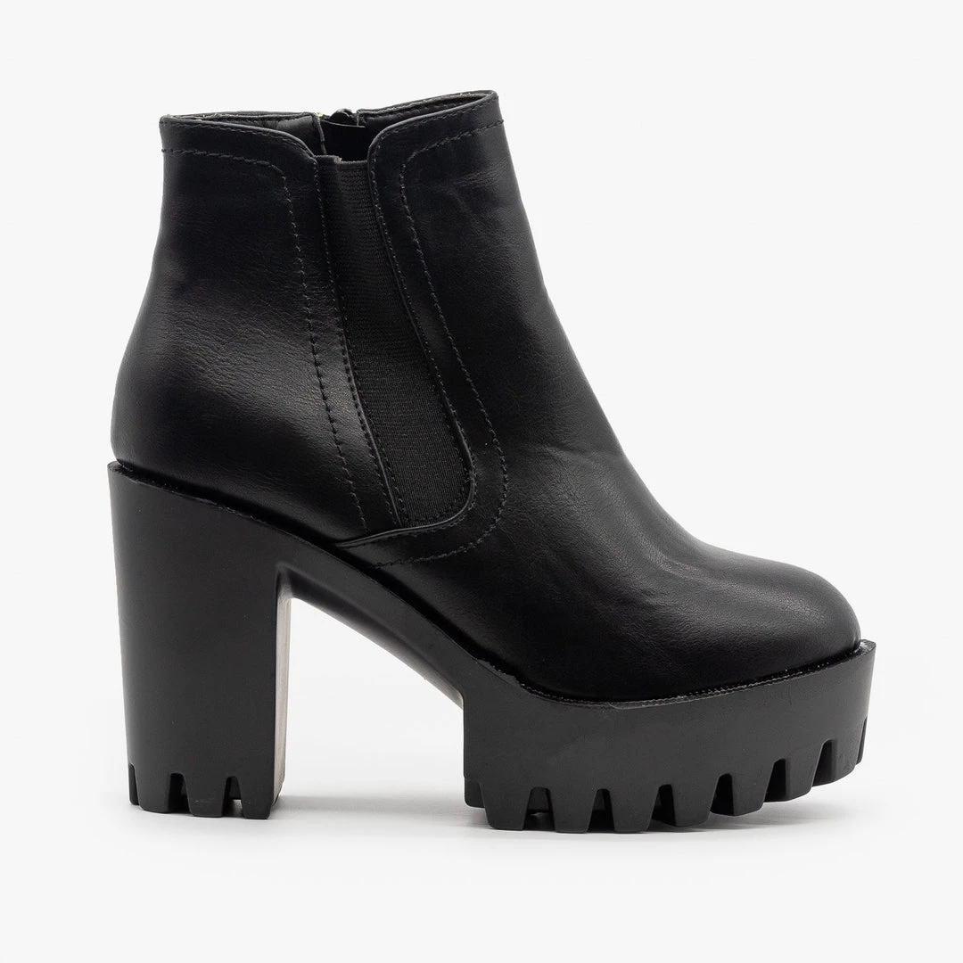 Refresh Edgy Lug Sole Booties FINAL SALE 4 Refresh Edgy Lug Sole Booties FINAL SALE