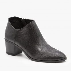 Qupid Shoes Edgy Metallic Booties Newest Arrivals