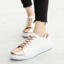 Refresh Newest Arrivals Edgy Metallic Sneakers