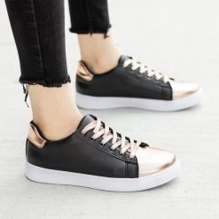Refresh Newest Arrivals Edgy Metallic Sneakers