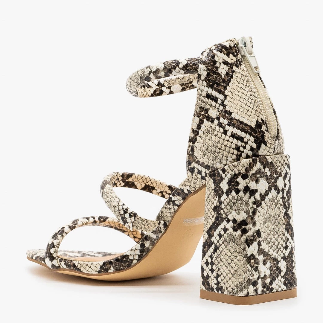 Novo Shoes Newest Arrivals Edgy Snake Print Night Out Heels 3 Novo Shoes Newest Arrivals Edgy Snake Print Night Out Heels