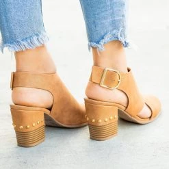 Qupid Shoes Newest Arrivals Edgy Studded Heel Peep Toe Booties 17 Qupid Shoes Newest Arrivals Edgy Studded Heel Peep Toe Booties