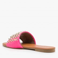 Anna Shoes Edgy Studded Slides