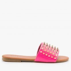 Anna Shoes Edgy Studded Slides