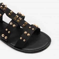 Olivia Miller Edgy Studded Slingback Sandals Newest Arrivals