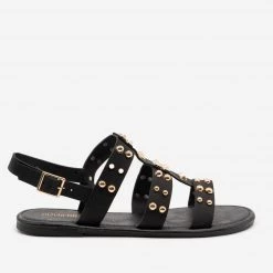 Olivia Miller Edgy Studded Slingback Sandals Newest Arrivals