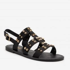 Olivia Miller Edgy Studded Slingback Sandals Newest Arrivals