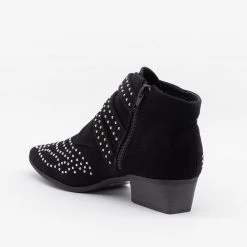 Forever 21 Edgy Studded Triple Buckle Booties Newest Arrivals