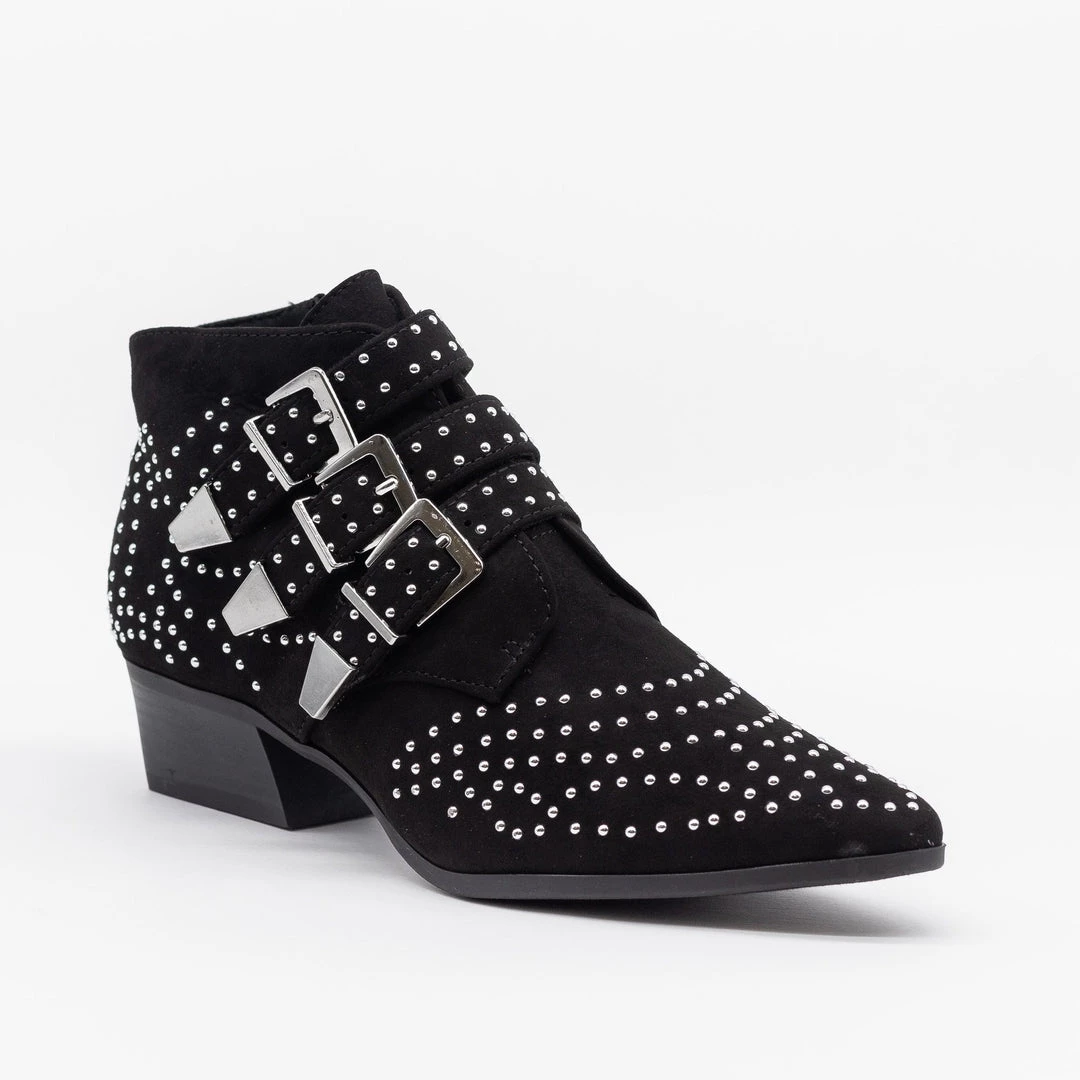 Forever 21 Edgy Studded Triple Buckle Booties Newest Arrivals 1 Forever 21 Edgy Studded Triple Buckle Booties Newest Arrivals