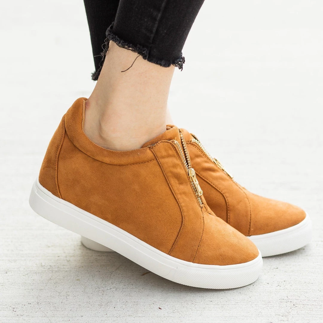 Forever Front Zippered Sneaker Wedges FINAL SALE Newest Arrivals 8 Forever Front Zippered Sneaker Wedges FINAL SALE Newest Arrivals