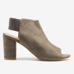 Qupid Shoes Elastic Band Heel Booties 15 Qupid Shoes Elastic Band Heel Booties