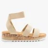 Weeboo Elastic Cork Wedge Sandals Newest Arrivals