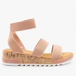 Weeboo Elastic Cork Wedge Sandals Newest Arrivals