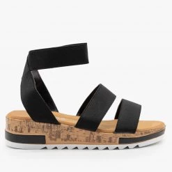 Weeboo Elastic Cork Wedge Sandals Newest Arrivals