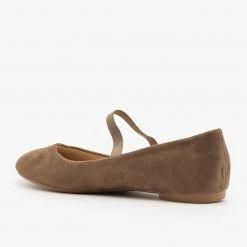 Bella Marie Elastic Strap Ballet Flats
