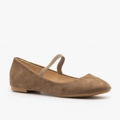 Bella Marie Elastic Strap Ballet Flats
