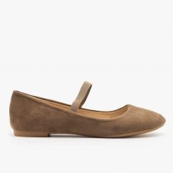 Bella Marie Elastic Strap Ballet Flats