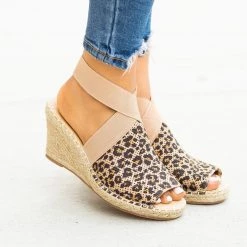 Soda Shoes Elastic Strap Peep-Toe Espadrille Wedges 12 Soda Shoes Elastic Strap Peep-Toe Espadrille Wedges