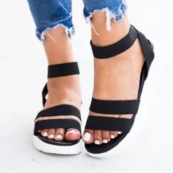 Bamboo Shoes Elastic Strap Sneaker-Style Sandals