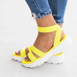 Bamboo Shoes Elastic Strap Sneaker-Style Sandals