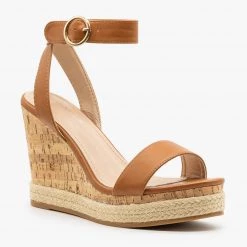 Top Moda Elegant Espadrille Cork Wedges Newest Arrivals