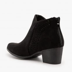 Top Moda Elegant Laser Cut Booties FINAL SALE 11 Top Moda Elegant Laser Cut Booties FINAL SALE