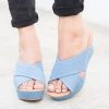 Qupid Shoes Ella Criss-Cross Wedges Newest Arrivals